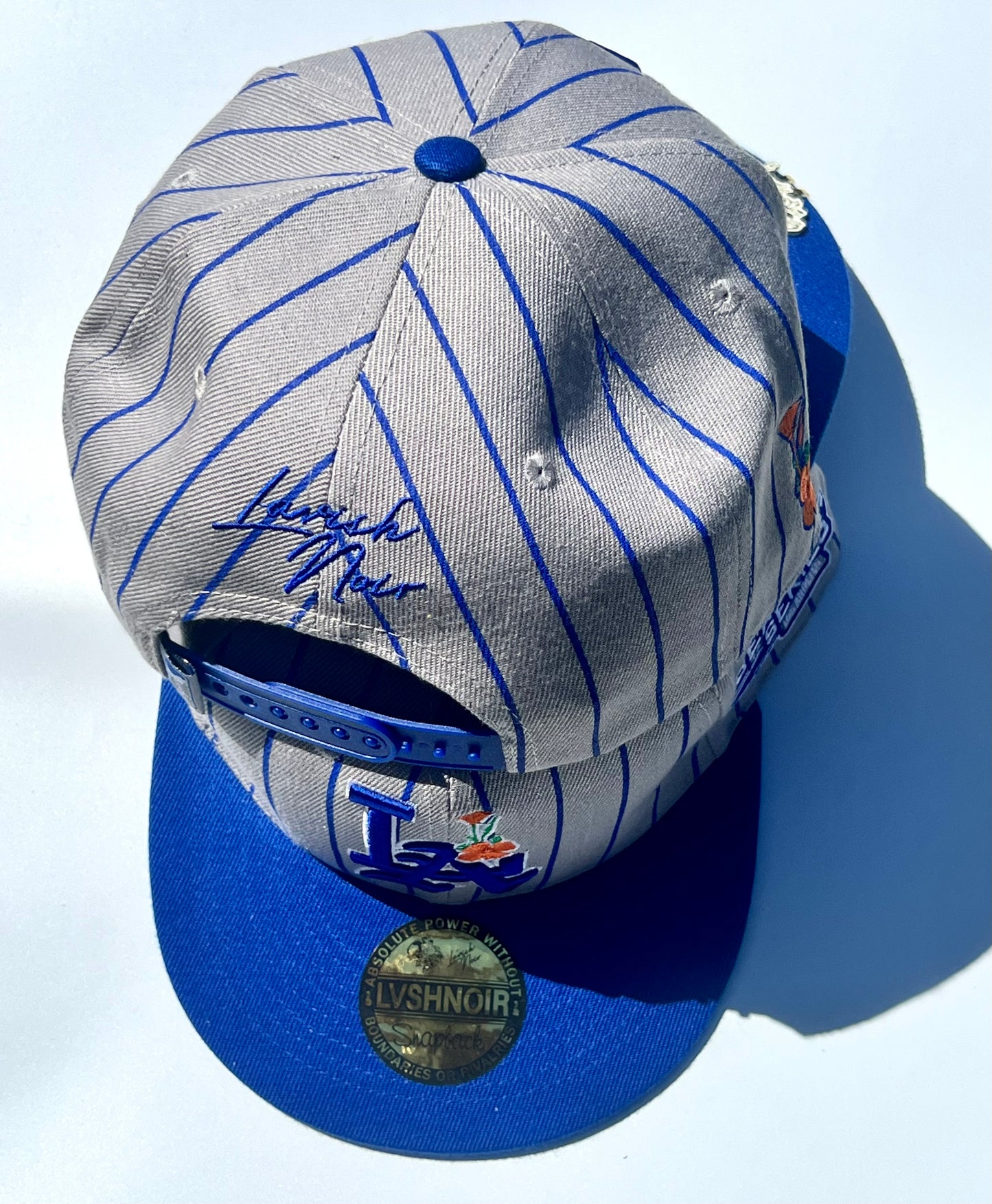 LA “Dodger Poppy” Pinstripe Snapback