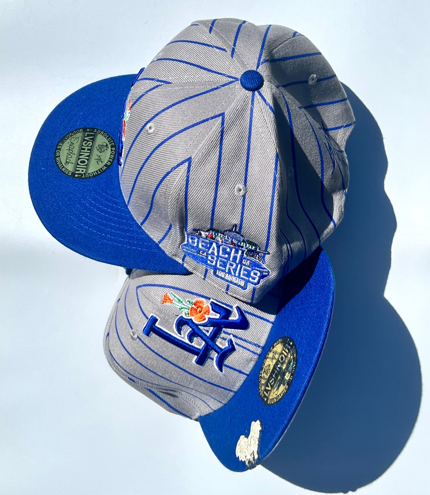 LA “Dodger Poppy” Pinstripe Snapback