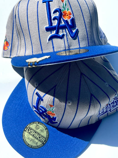LA “Dodger Poppy” Pinstripe Snapback