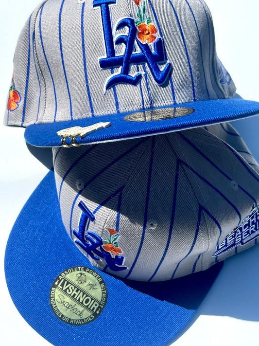 LA “Dodger Poppy” Pinstripe Snapback