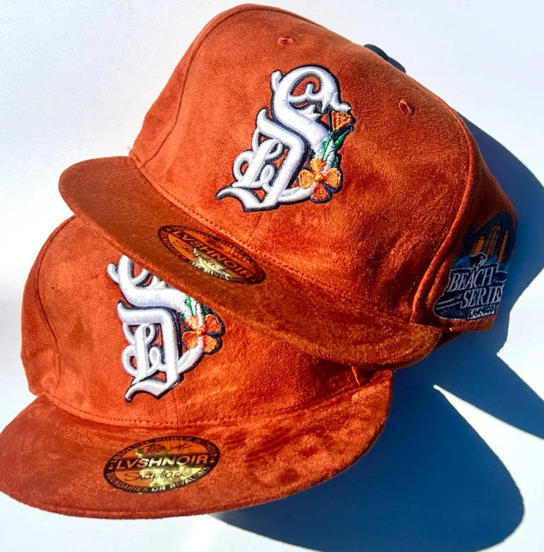 “The Orange Royal” Suede Snapback