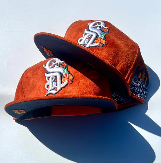 “The Orange Royal” Suede Snapback